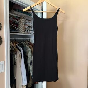 Ribbed Little Black Dress